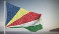 Flag of the Seychelles - Indian Ocean Royalty Free Stock Photo