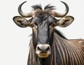 Portrait of a large gnu, or wildebeast