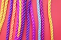 Team rope diverse strength connect partnership together teamwork unity communicate support Royalty Free Stock Photo