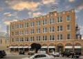 Historic Kincaid Hotel in downtown Uvalde, at the corner of North and Getty Streets. Royalty Free Stock Photo