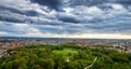 Aerial view of English Garden in Munich Royalty Free Stock Photo
