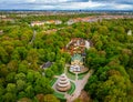 Aerial view of English Garden in Munich Royalty Free Stock Photo