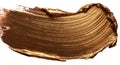 golden brown metallic shining paint brush stock isolated on pure white