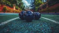 conceptual image of a close up shot of bocce balls Royalty Free Stock Photo