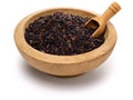 Thai riceberry rice, gluten-free, superfood. Royalty Free Stock Photo