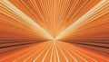 Party background. Orange abstract background vanishing point 3D effect Royalty Free Stock Photo