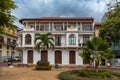 House facade in the historic old town of Panama City Royalty Free Stock Photo