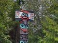 Totem Pole in Vancouvers Stanley Park Royalty Free Stock Photo