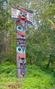 Totem Pole in Vancouvers Stanley Park Royalty Free Stock Photo