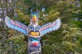 Totem Pole in Vancouvers Stanley Park Royalty Free Stock Photo