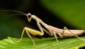 Generated image pray mantis high detailed close up Royalty Free Stock Photo