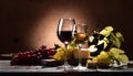 Wine Glass. Glass of wine: red, white and ros Royalty Free Stock Photo