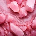 Beautiful pink quartz texture suitable as background. Royalty Free Stock Photo