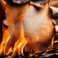 Paper background. Burning paper texture suitable as background Royalty Free Stock Photo