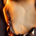 Paper background. Burning paper texture suitable as background. Royalty Free Stock Photo