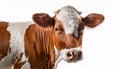 Isolated Cow on White Royalty Free Stock Photo