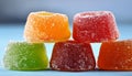 Citrus fruits flavored chewy jelly candy Royalty Free Stock Photo