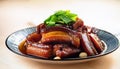Chinese braised pork belly, dongpo pork. Braised pork belly, dongpo pork, chinese cuisine Royalty Free Stock Photo