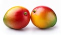 Two mango on white background Royalty Free Stock Photo