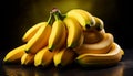 Pile of fresh bananas. Fresh healthy pile of bananas Royalty Free Stock Photo