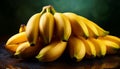 Pile of fresh bananas. Fresh healthy pile of bananas Royalty Free Stock Photo