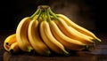 Pile of fresh bananas. Fresh healthy pile of bananas Royalty Free Stock Photo