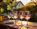 The Wine Tasting. Royalty Free Stock Photo