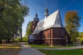 Wooden church in the village of Podole-Gorowa. Royalty Free Stock Photo