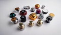 Collection of Decorative Knobs Royalty Free Stock Photo