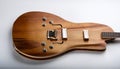 Unique Wooden Electric Guitar Royalty Free Stock Photo