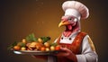 The Thanksgiving Turkey Chef Royalty Free Stock Photo
