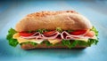 Cold Cuts Sandwich. Royalty Free Stock Photo
