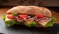 Cold Cuts Sandwich. Royalty Free Stock Photo
