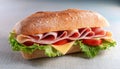 Cold Cuts Sandwich. Royalty Free Stock Photo