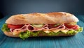 Cold Cuts Sandwich. Royalty Free Stock Photo