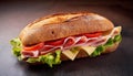 Cold Cuts Sandwich. Royalty Free Stock Photo