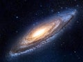 An AI-generated image of a galaxy in space Royalty Free Stock Photo