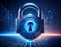 Unlocking Digital Secrets: Futuristic Abstract Illustration of Privacy and Anonymity. Royalty Free Stock Photo
