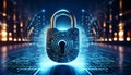Unlocking Digital Secrets: Futuristic Abstract Illustration of Privacy and Anonymity. Royalty Free Stock Photo