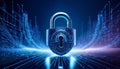 Unlocking Digital Secrets: Futuristic Abstract Illustration of Privacy and Anonymity. Royalty Free Stock Photo