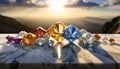 Radiant Gems: A Dazzling Display of Opulence. Royalty Free Stock Photo