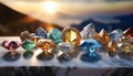 Radiant Gems: A Dazzling Display of Opulence. Royalty Free Stock Photo