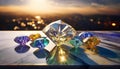 Radiant Gems: A Dazzling Display of Opulence. Royalty Free Stock Photo