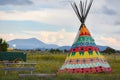Native American Teepee in Arizona Land Royalty Free Stock Photo