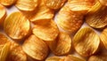 Crisps pattern - Food Pattern - Generated by Ai. Royalty Free Stock Photo