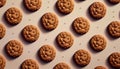 Cookies pattern - Food Pattern - Generated by Ai. Royalty Free Stock Photo