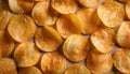 Crisps pattern - Food Pattern - Generated by Ai. Royalty Free Stock Photo