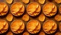 Crisps pattern - Food Pattern - Generated by Ai. Royalty Free Stock Photo