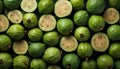 Guava - Food Pattern - Generated by Ai. Royalty Free Stock Photo