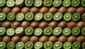 Kiwi - Food Pattern - Generated by Ai. Royalty Free Stock Photo